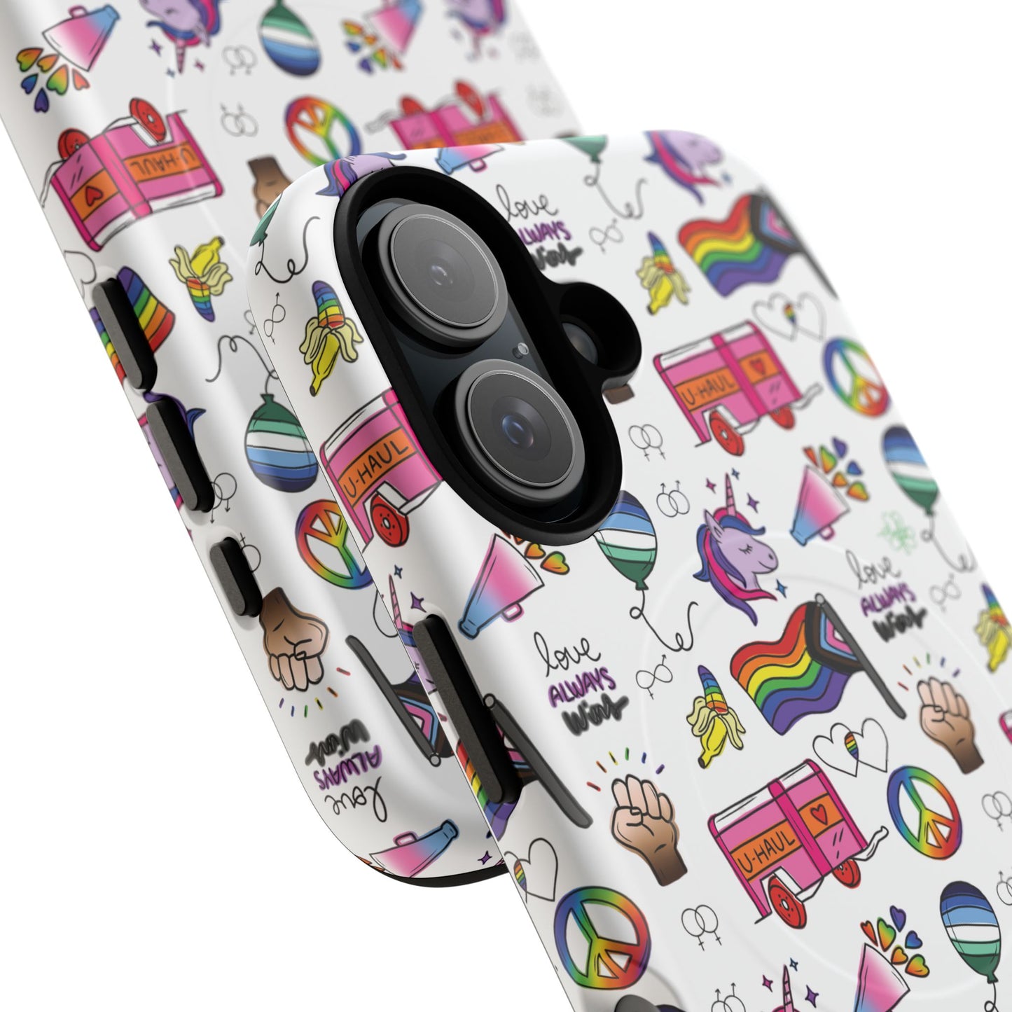 “identity mix” lgbtqia+ collage magsafe® tough iphone case