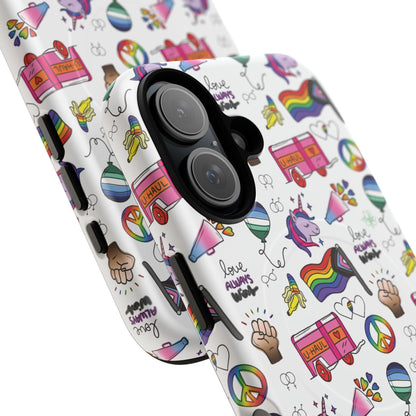 “Identity Mix” LGBTQIA+ Collage MagSafe® Tough iPhone Case
