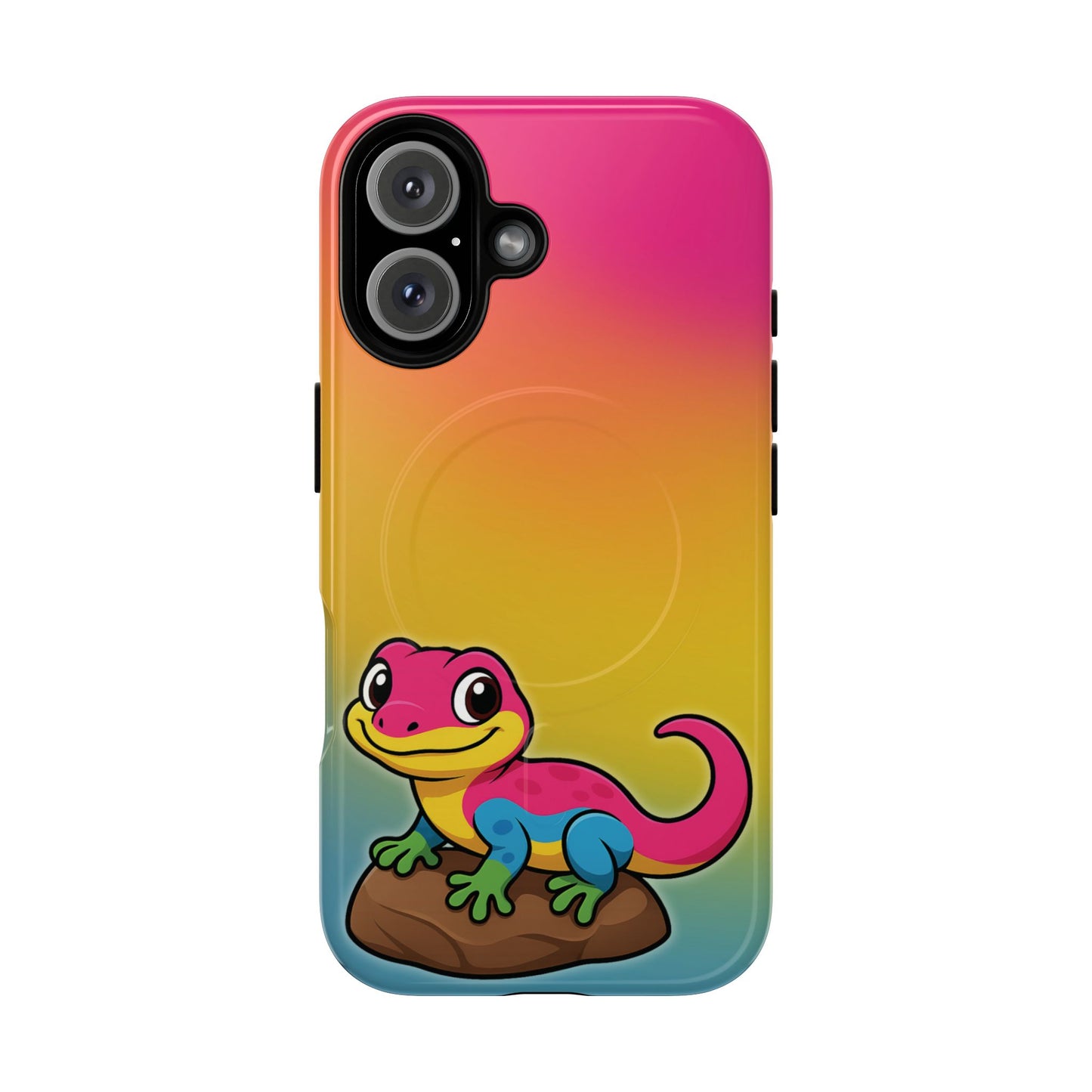 "pan-tastic voyage" – pansexual pride gecko magsafe® iphone tough case