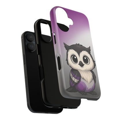 "Ace-Wise" – Asexual Pride Owl MagSafe® iPhone Tough Case