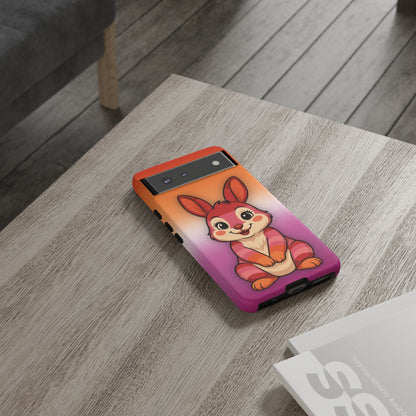 "Hare to Slay" – Lesbian [Femme] Bunny Android Tough Phone Case