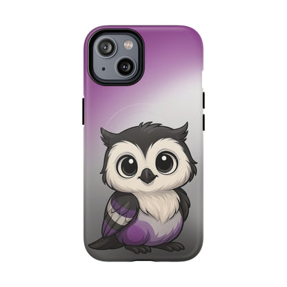 "Ace-Wise" – Asexual Pride Owl MagSafe® iPhone Tough Case