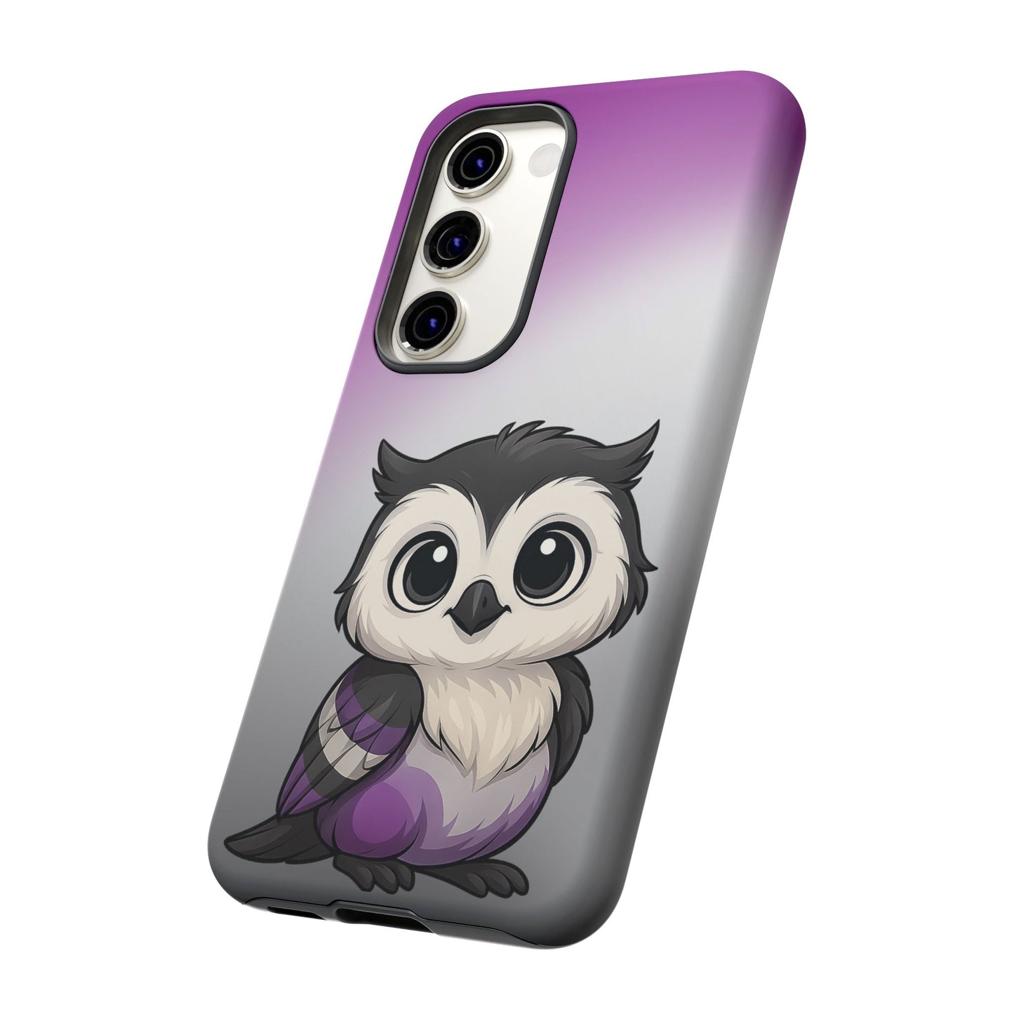 "ace-wise" – asexual pride owl android tough phone case