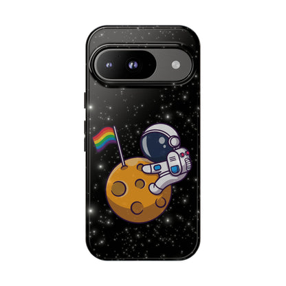 "Cosmic Queer" LGBTQIA+ Android Astronaut Tough Phone Case