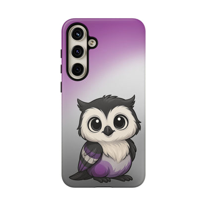 "Ace-Wise" – Asexual Pride Owl Android Tough Phone Case