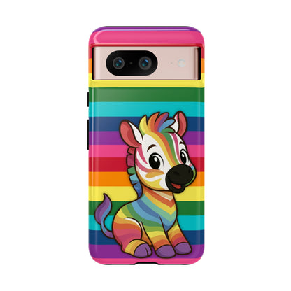 "Zee the O.G." – Original Rainbow Pride Zebra Android Tough Phone Case