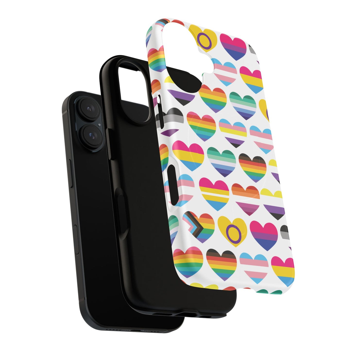 "proud hearts" lgbtqia+ love magsafe® iphone case
