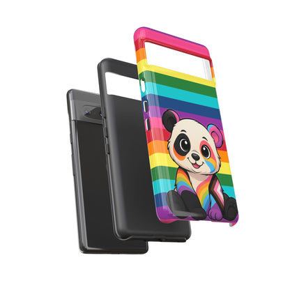 "PrideCub" – Progress + Rainbow Pride Panda Android Tough Phone Case
