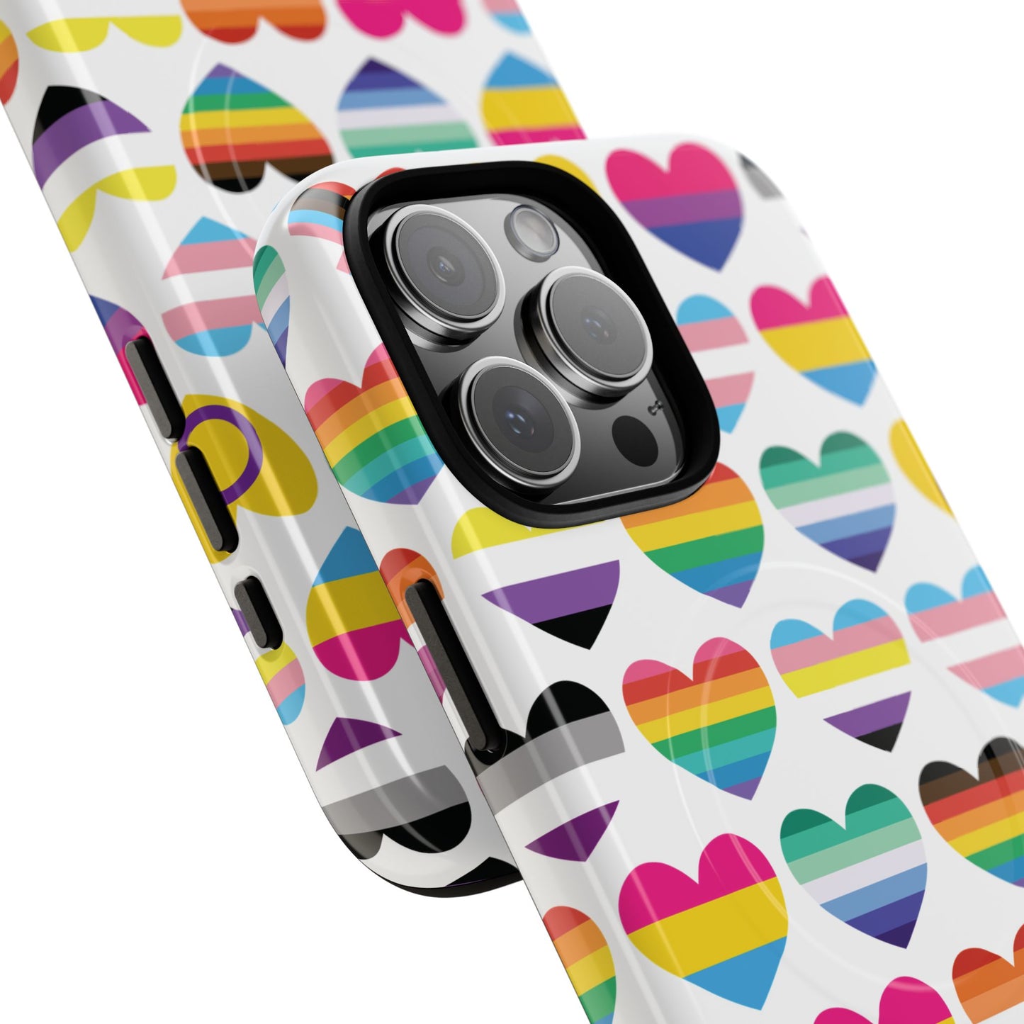 "proud hearts" lgbtqia+ love magsafe® iphone case