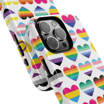 "Proud Hearts" LGBTQIA+ Love MagSafe® iPhone Case