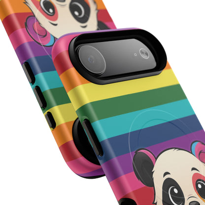 "PrideCub" – Progress + Rainbow Pride Panda MagSafe® iPhone Tough Case