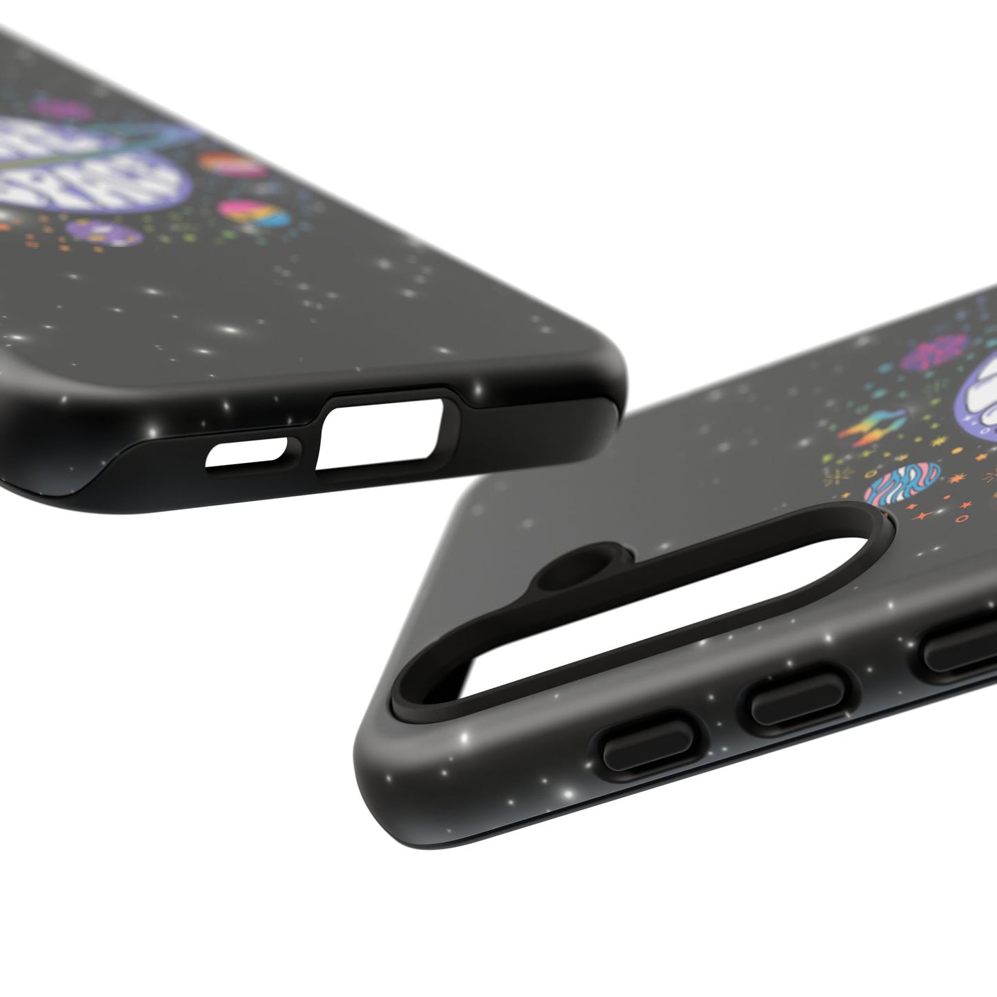 "safe space" lgbtqia+ pride galaxy android tough phone case