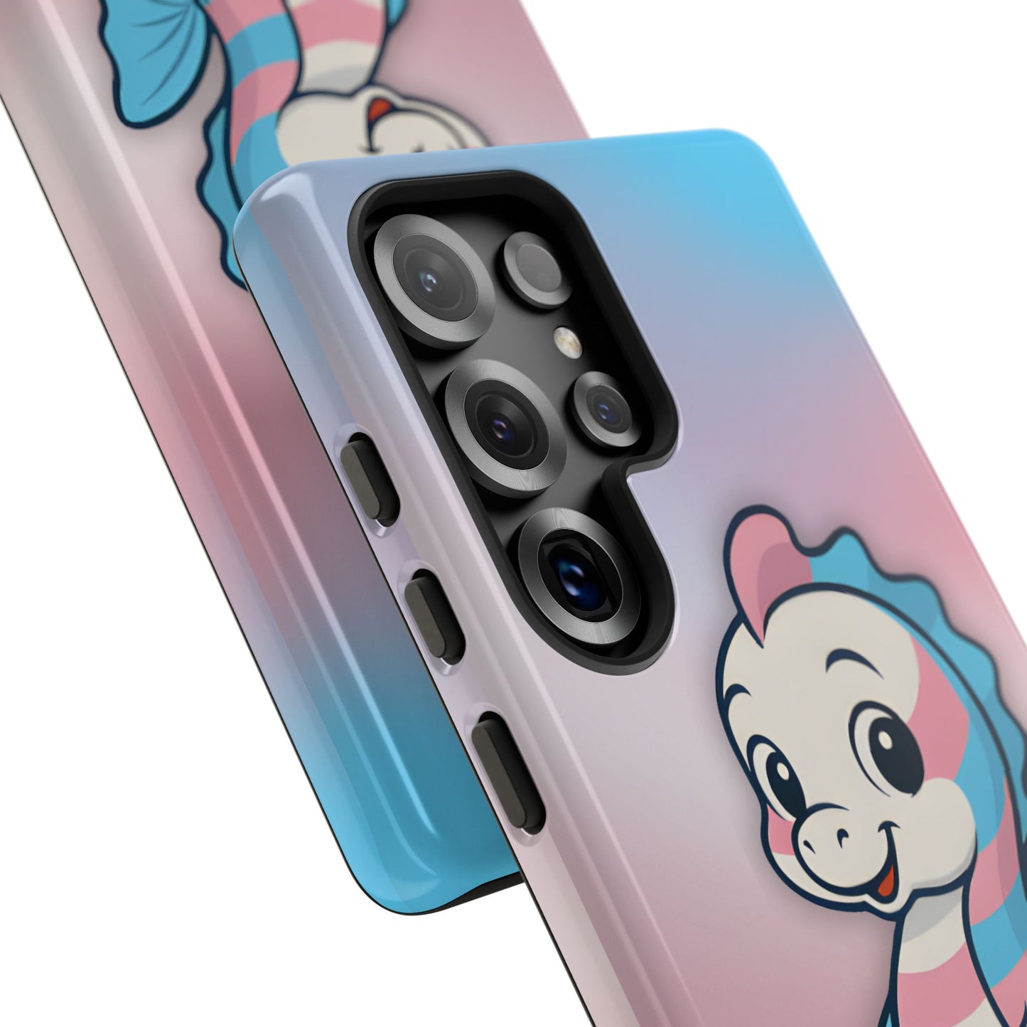 “sea me” – trans pride seahorse android tough phone case