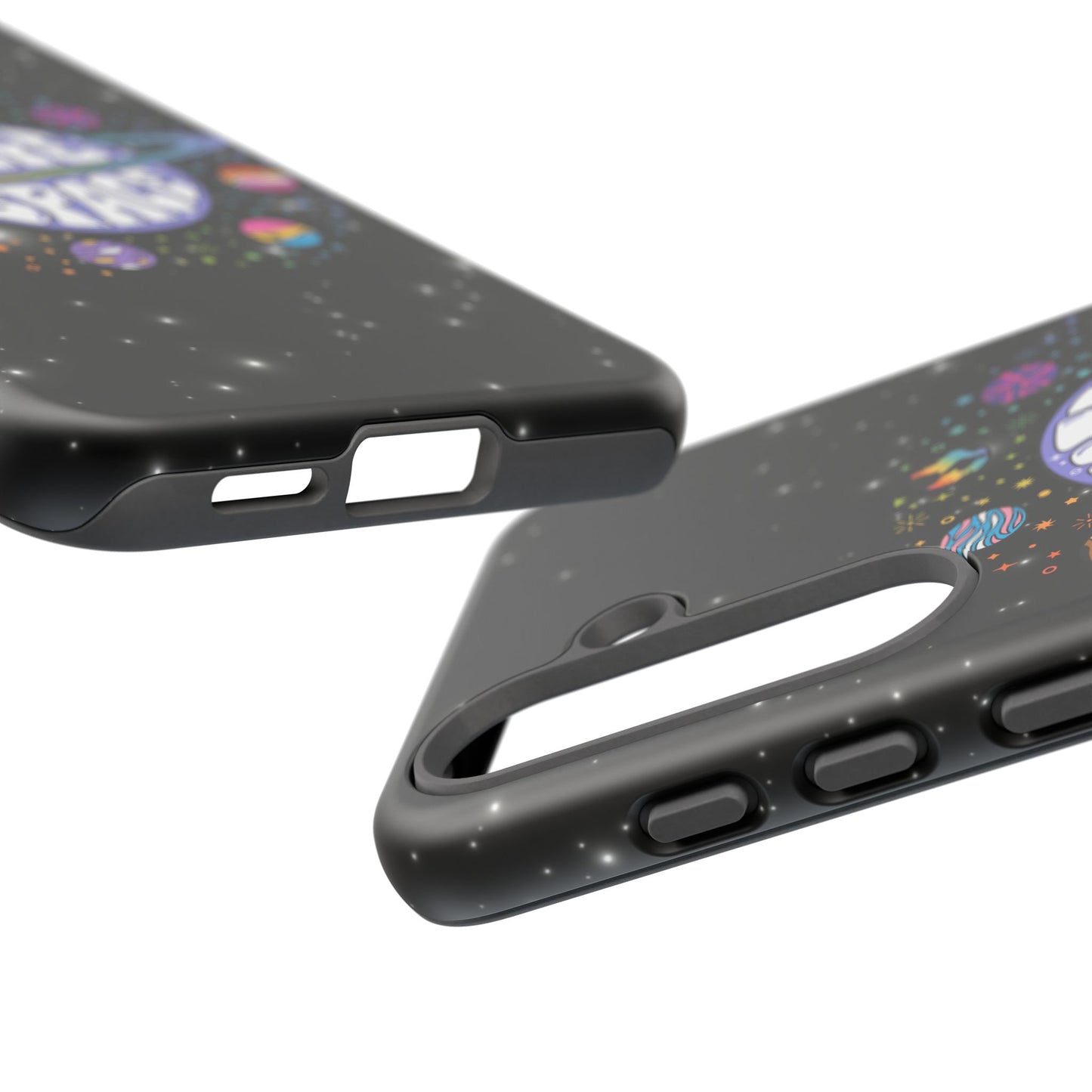 "safe space" lgbtqia+ pride galaxy android tough phone case