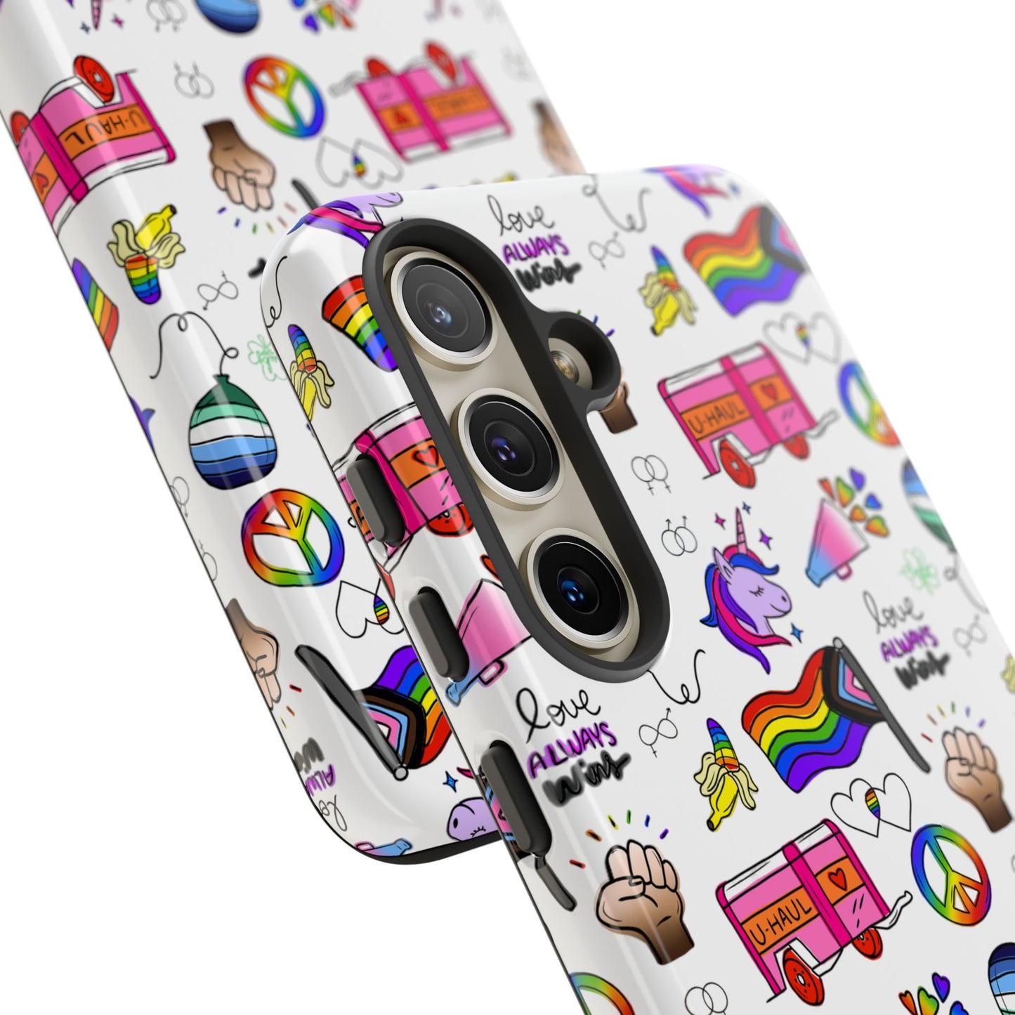 "identity mix" lgbtqia+ collage android tough phone case