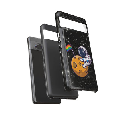 "Cosmic Queer" LGBTQIA+ Android Astronaut Tough Phone Case