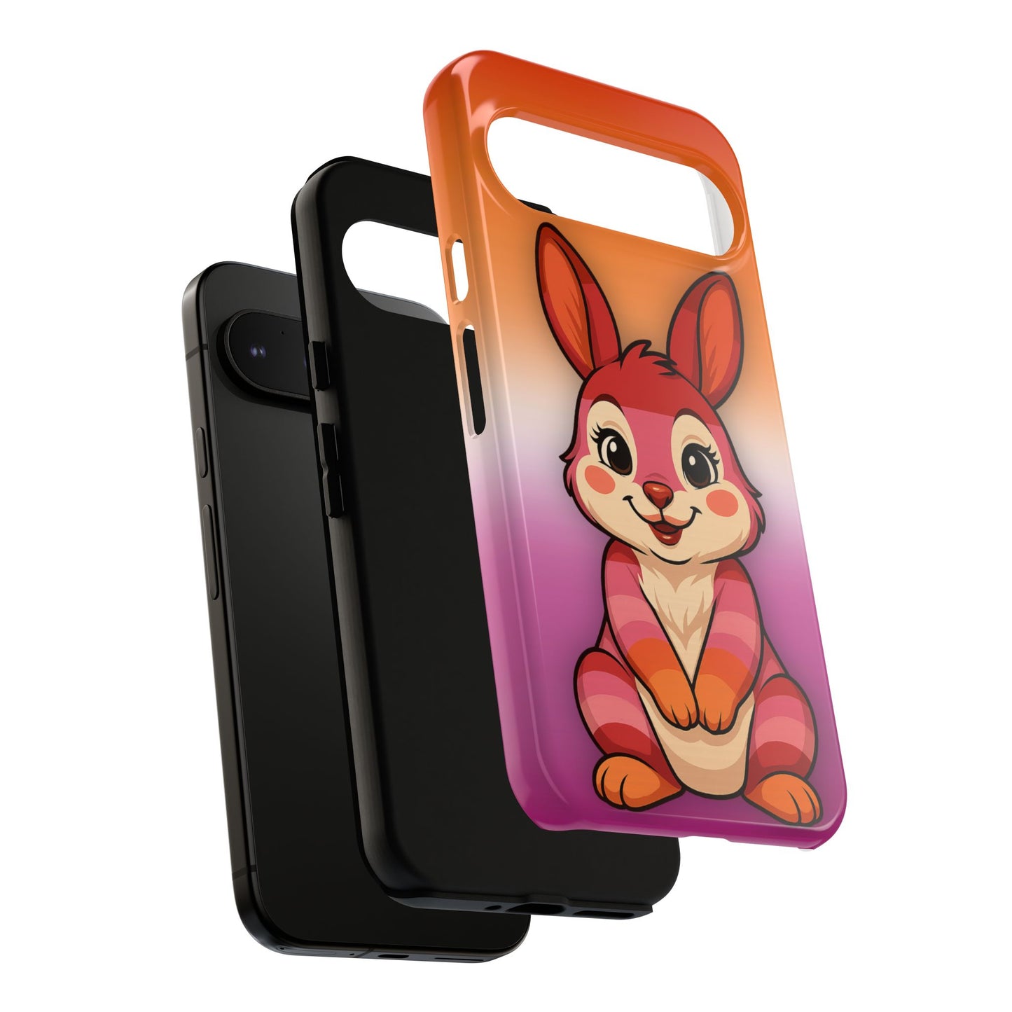 "hare to slay" – lesbian [femme] bunny android tough phone case