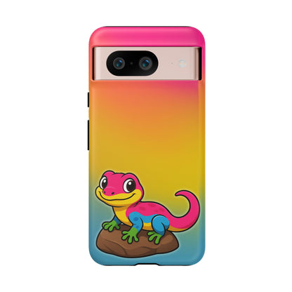 "Pan-tastic Voyage" – Pansexual Pride Gecko Android Tough Phone Case