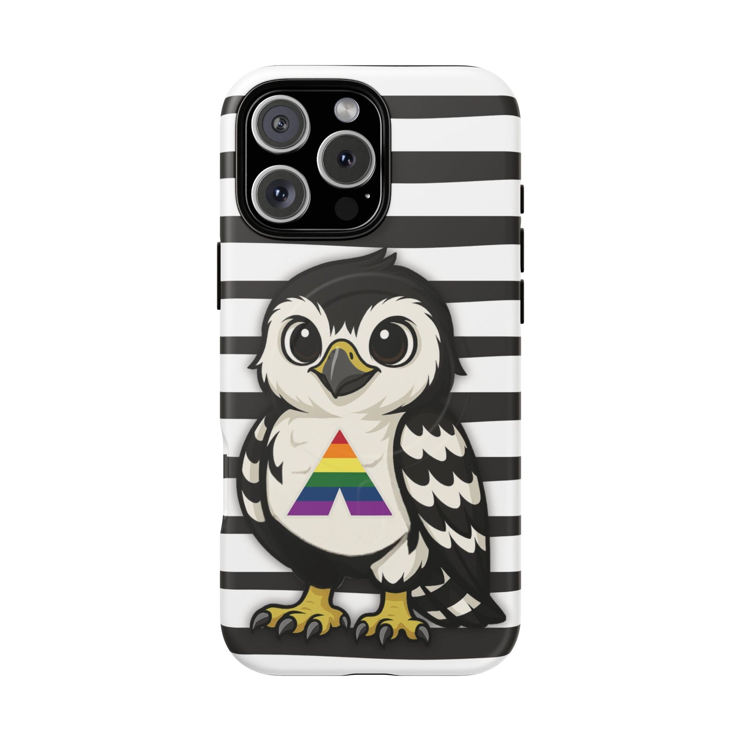 "fly with pride" – lgbtqia+ ally pride hawk magsafe® iphone tough case