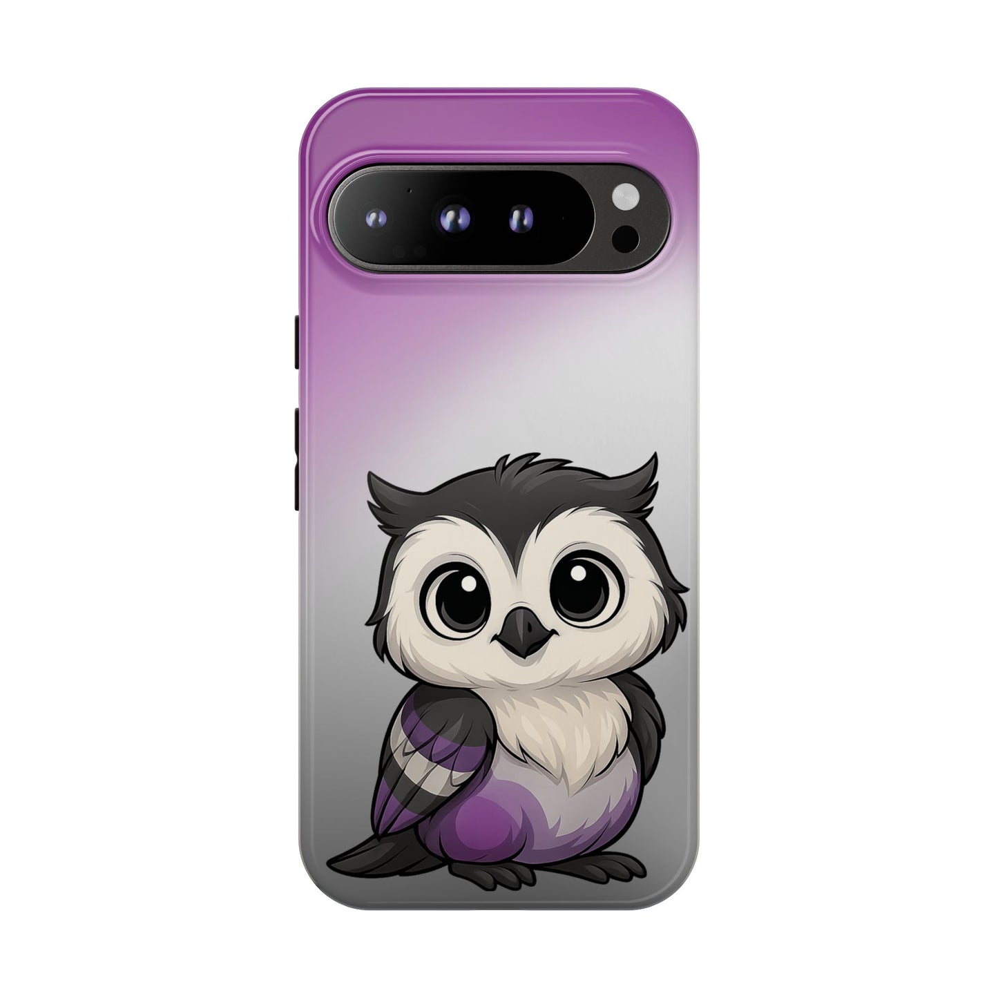 "ace-wise" – asexual pride owl android tough phone case