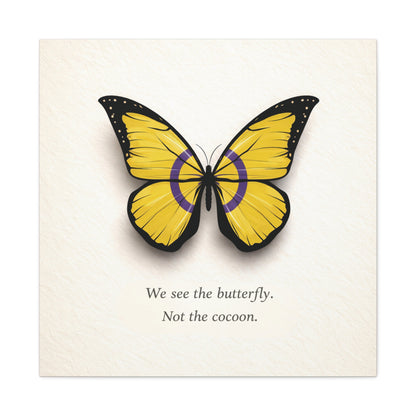 Intersex Pride Butterfly | Metamorphosis Series Canvas Wall Art