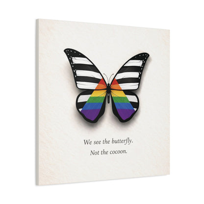 Ally Pride Butterfly | Metamorphosis Series Canvas Wall Art