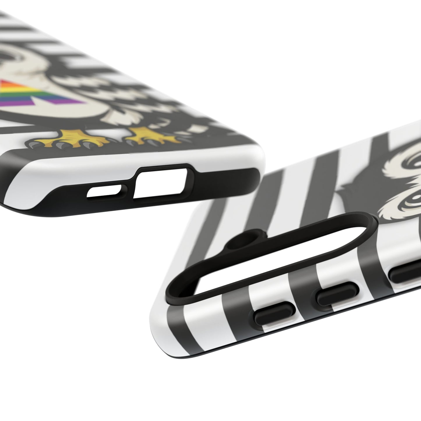 "fly with pride" – lgbtqia+ ally pride hawk android tough phone case