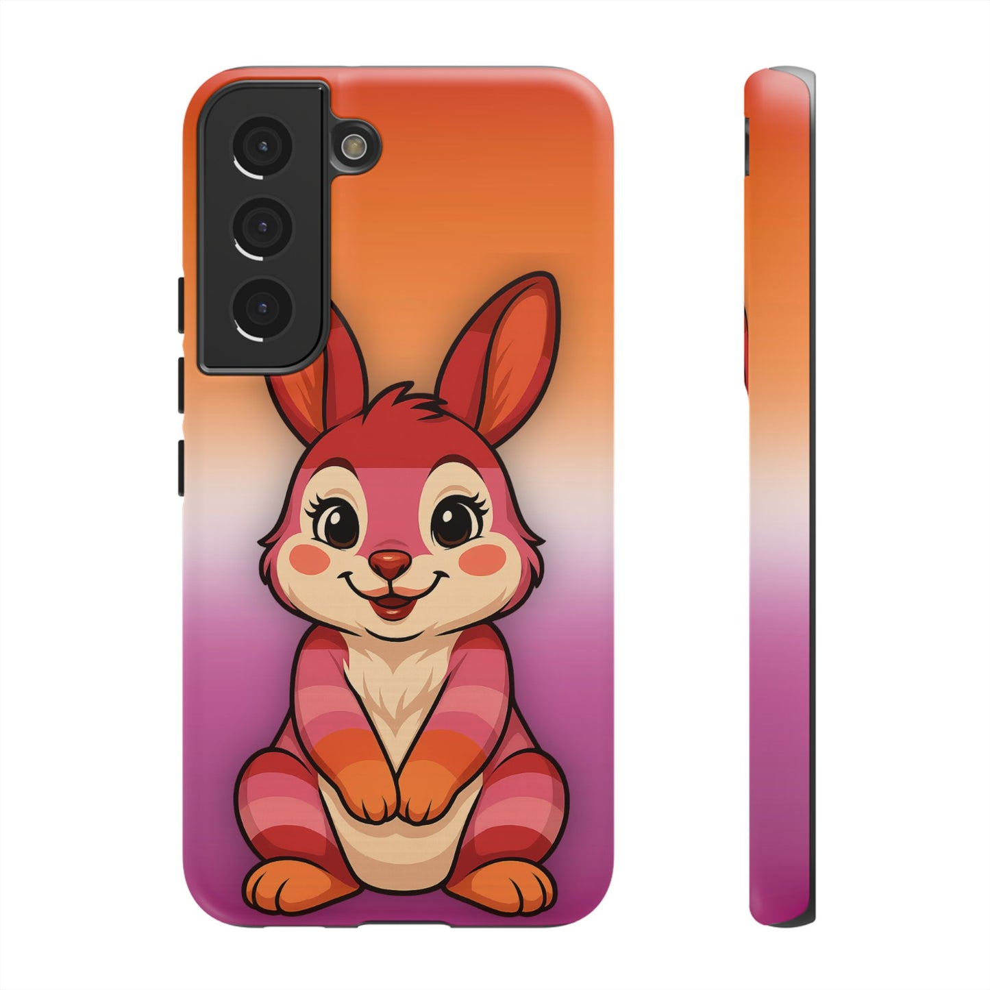 "hare to slay" – lesbian [femme] bunny android tough phone case