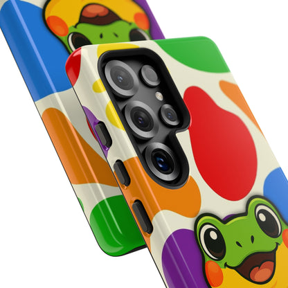 "Rainbow Ribbit" - LGBTQIA+ Pride Frog Android Tough Phone Case