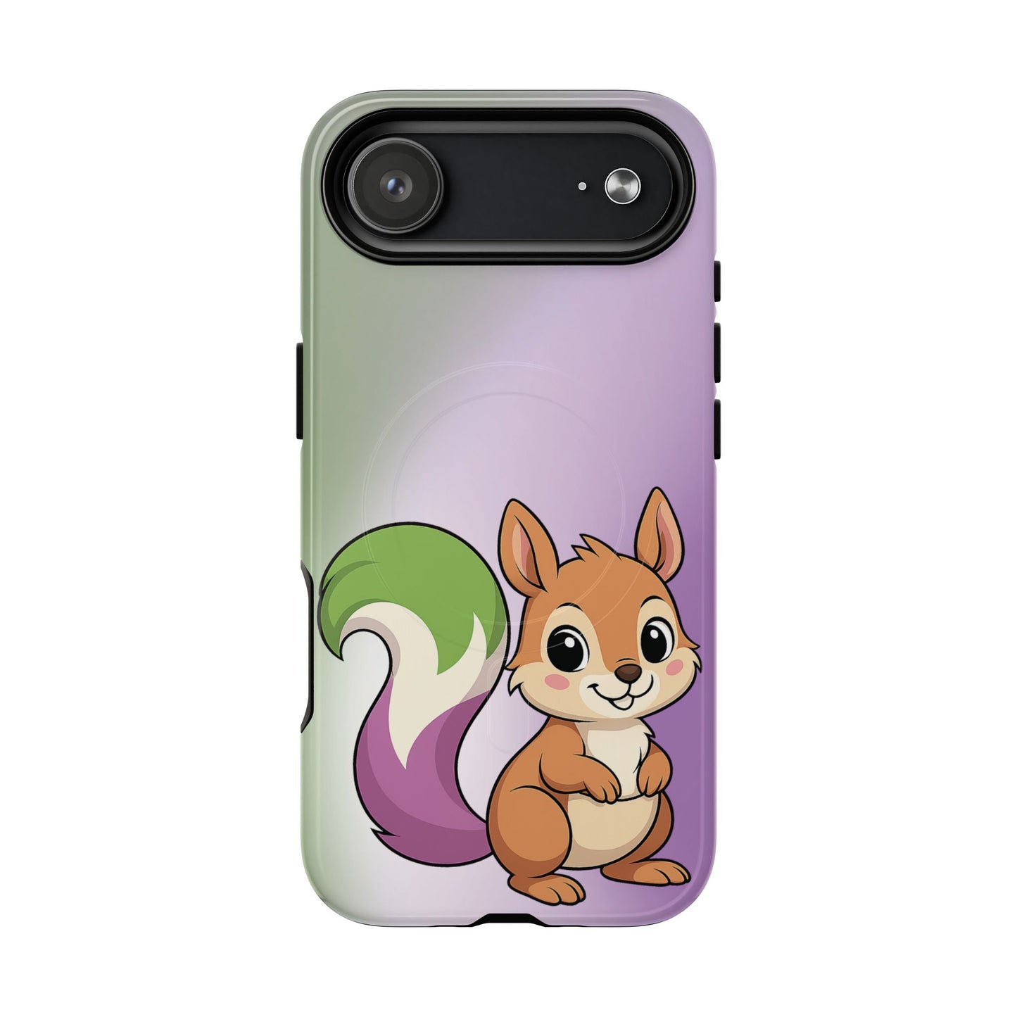 "queeriosity"– genderqueer pride squirrel magsafe® iphone case