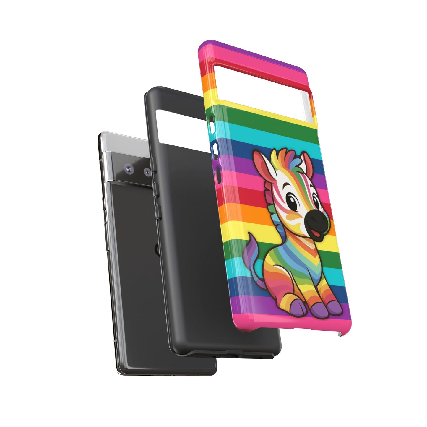 "zee the o.g." – original rainbow pride zebra android tough phone case