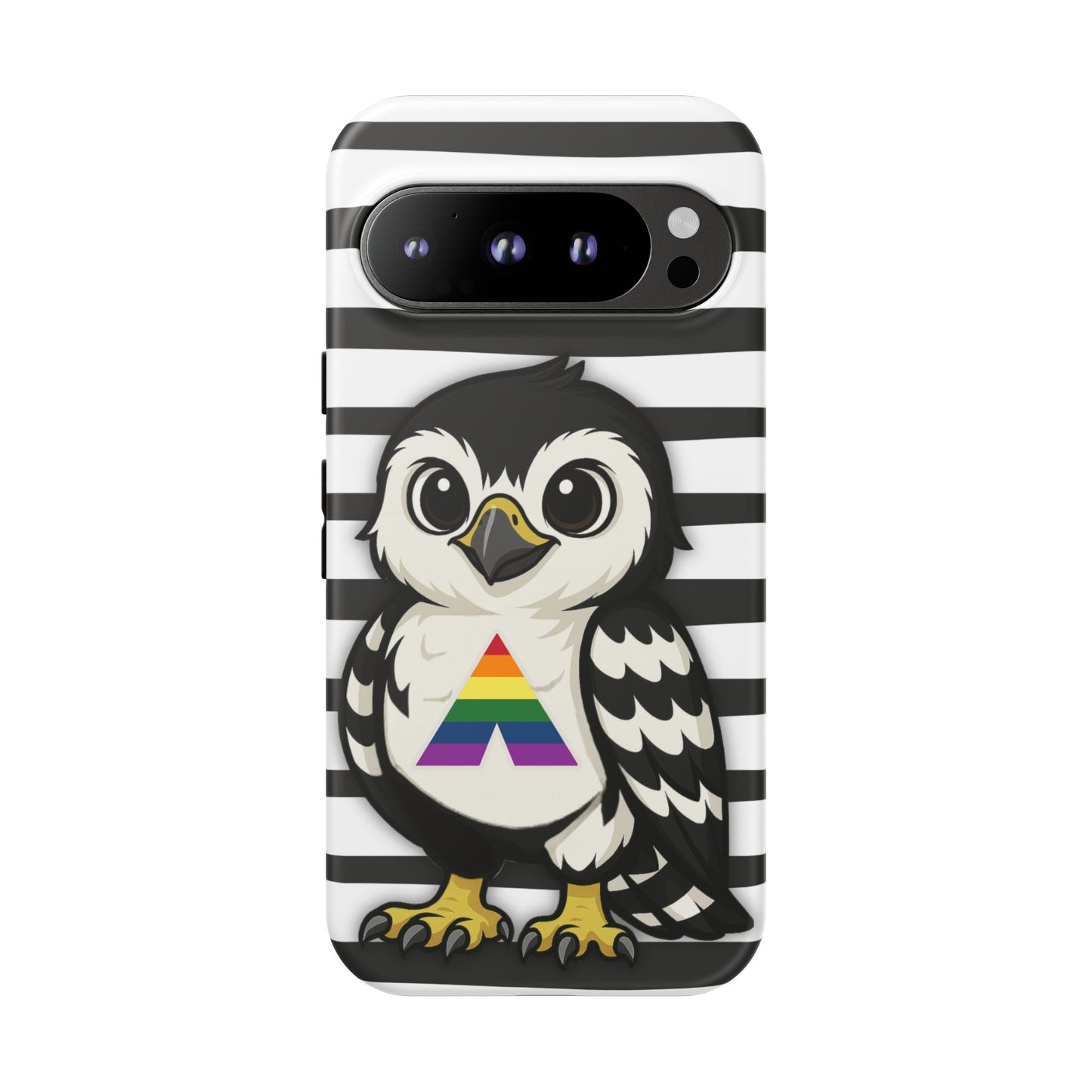 "fly with pride" – lgbtqia+ ally pride hawk android tough phone case