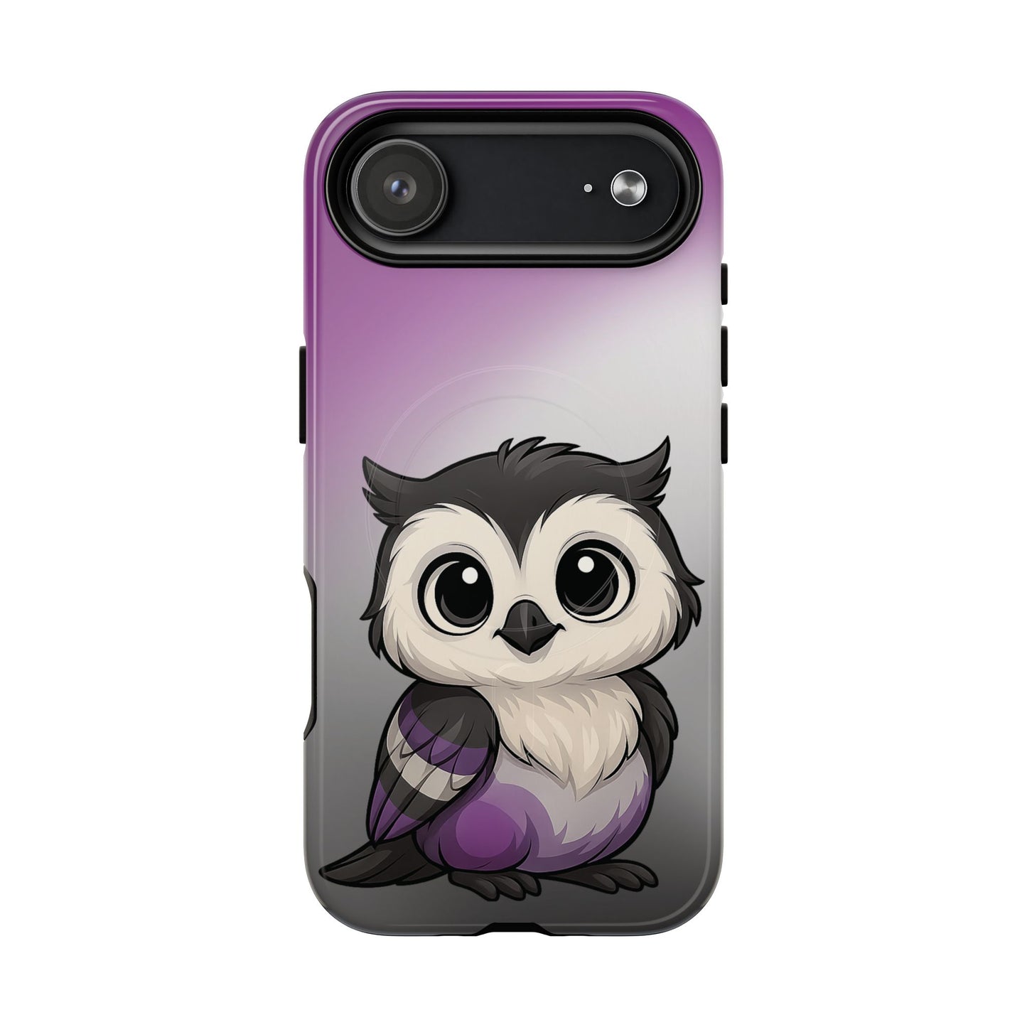 "ace-wise" – asexual pride owl magsafe® iphone tough case