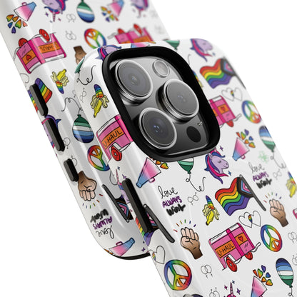 “Identity Mix” LGBTQIA+ Collage MagSafe® Tough iPhone Case