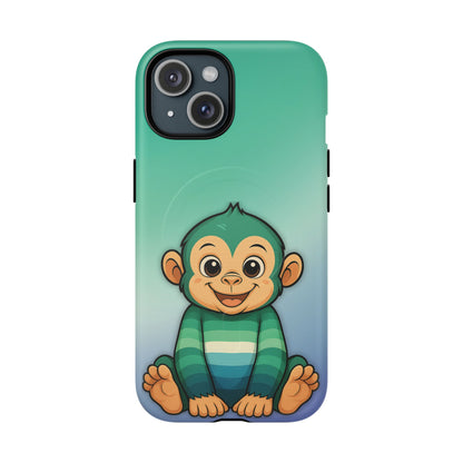 "Monkey Love" – Gay [MLM] Pride Monkey MagSafe® iPhone Tough Case