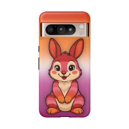"Hare to Slay" – Lesbian [Femme] Bunny Android Tough Phone Case