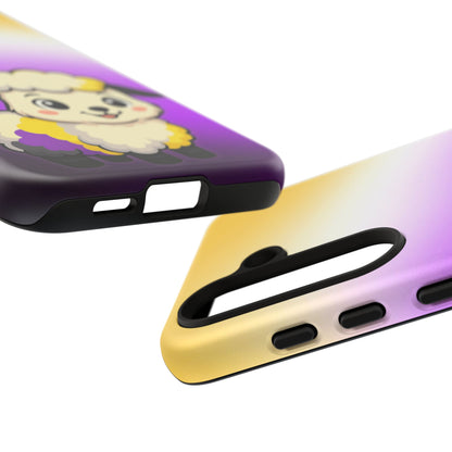 "NonbiBaaary" – Nonbinary Pride Sheep Android Tough Phone Case