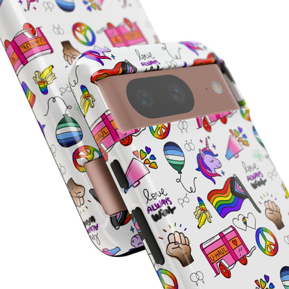 "Identity Mix" LGBTQIA+ Collage Android Tough Phone Case