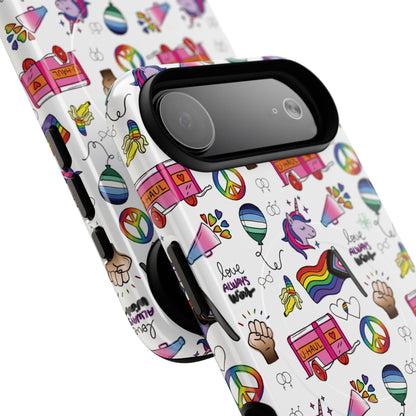 “Identity Mix” LGBTQIA+ Collage MagSafe® Tough iPhone Case