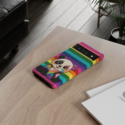 "PrideCub" – Progress + Rainbow Pride Panda Android Tough Phone Case
