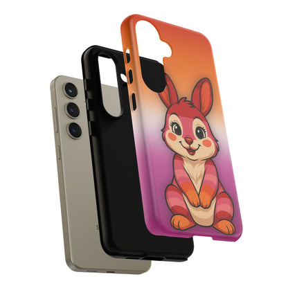 "Hare to Slay" – Lesbian [Femme] Bunny Android Tough Phone Case