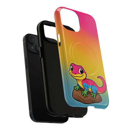 "Pan-tastic Voyage" – Pansexual Pride Gecko MagSafe® iPhone Tough Case
