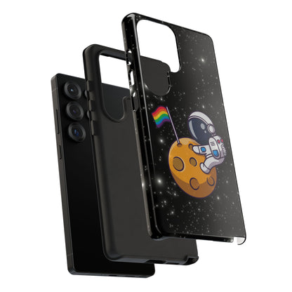 "Cosmic Queer" LGBTQIA+ Android Astronaut Tough Phone Case