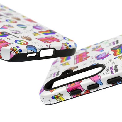 "Identity Mix" LGBTQIA+ Collage Android Tough Phone Case