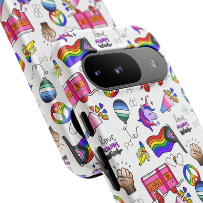 "Identity Mix" LGBTQIA+ Collage Android Tough Phone Case