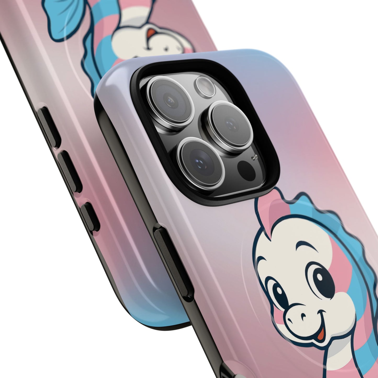 "sea me" – trans pride seahorse magsafe® iphone tough case
