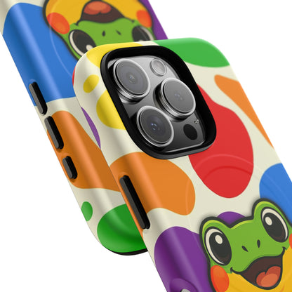 "Rainbow Ribbit" - LGBTQIA+ Pride Frog MagSafe® iPhone Tough Case