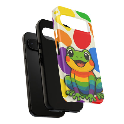 "Rainbow Ribbit" - LGBTQIA+ Pride Frog Android Tough Phone Case