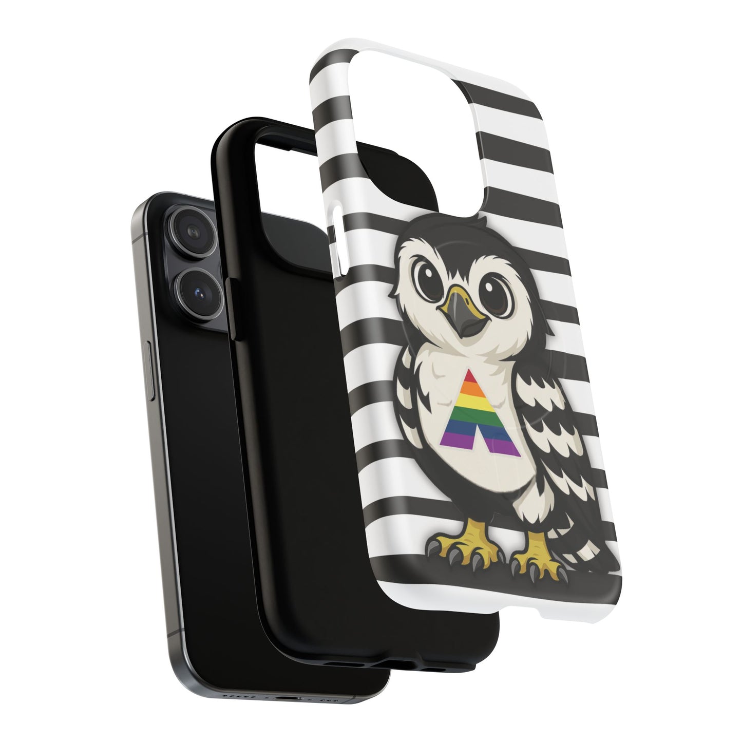 "fly with pride" – lgbtqia+ ally pride hawk magsafe® iphone tough case