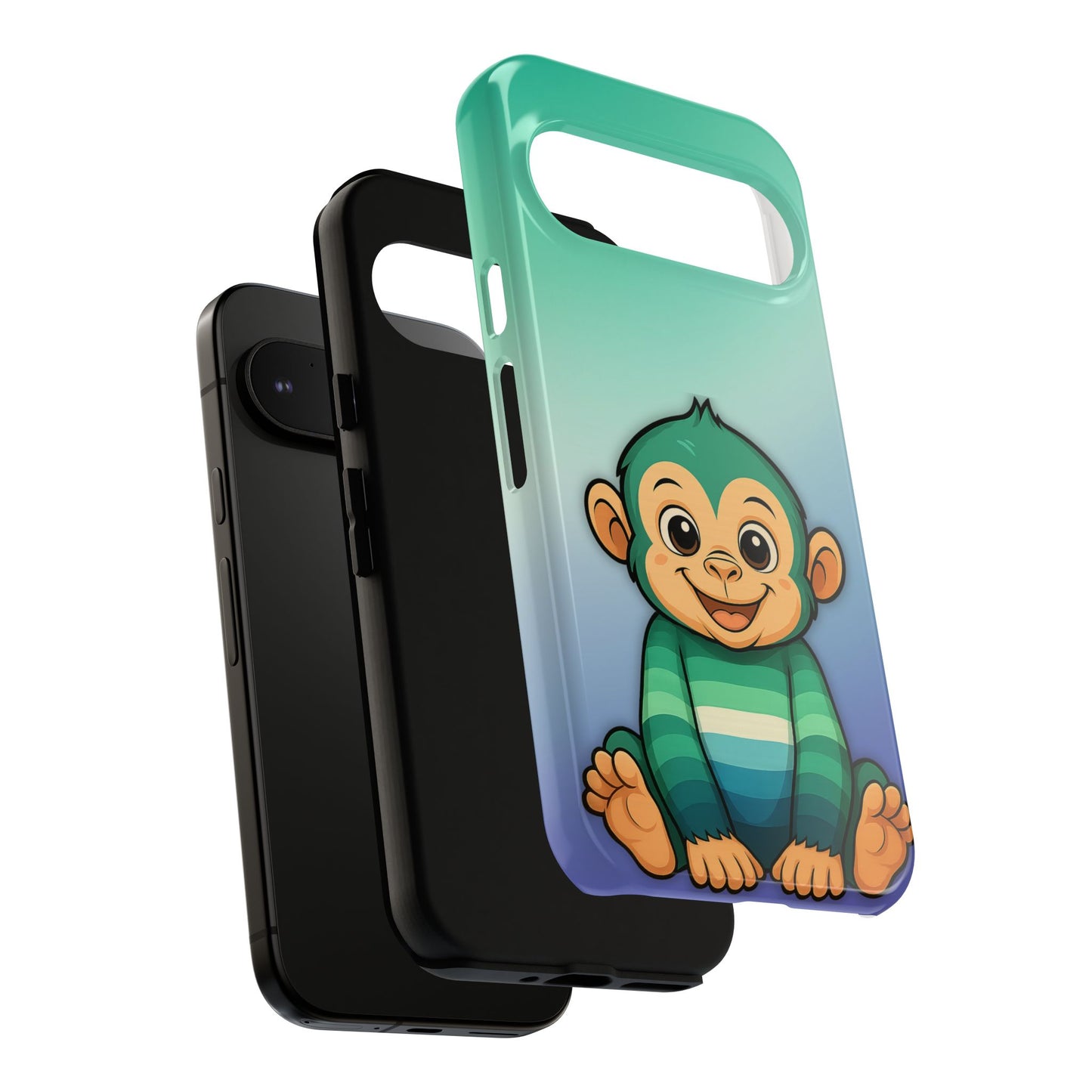 "monkey love" – gay [mlm] pride android tough phone case